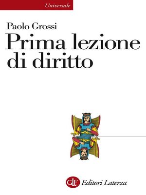 cover image of Prima lezione di diritto